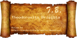 Theodorovits Brigitta névjegykártya
