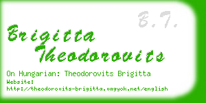 brigitta theodorovits business card